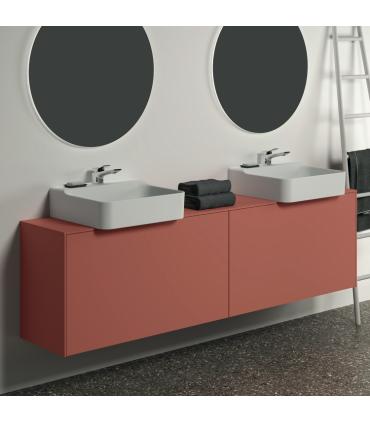 Meuble suspendu pour lavabo Conca avec 2 tiroirs et trou sur mesure Ideal Standard