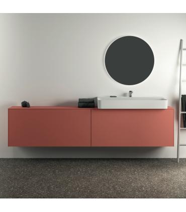Meuble suspendu pour lavabo Conca avec 2 tiroirs et trou sur mesure Ideal Standard