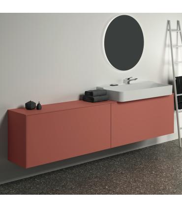 Meuble suspendu pour lavabo Conca avec 2 tiroirs et trou sur mesure Ideal Standard