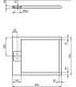 Ideal Standard Ultra Flat I.Life rectangular stone effect shower tray