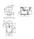 Ideal Standard Tesi Bidet filo muro 55X36 monoforo