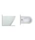 Bidet a terra Hatria serie CENTRICA Y9DA 35x55 filo muro monoforo