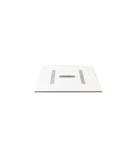 Couvercle de drain carré Hatria Y9BY en ABS blanc pour plaque LIF H3 EVO