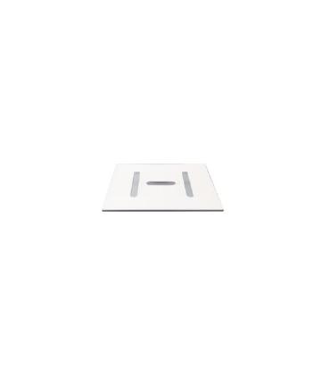 Couvercle de drain carré Hatria Y9BY en ABS blanc pour plaque LIF H3 EVO
