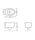 Wall hung toilet, Simas collection LFT Spazio