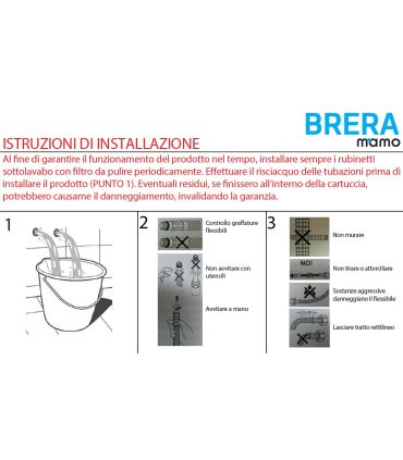 M'amo Brera series single hole kitchen mixer