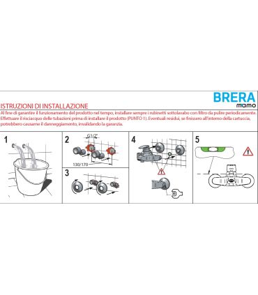 Mitigeur de bain externe série M'amo Brera