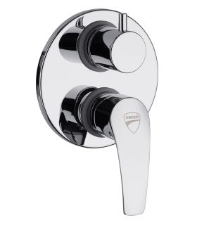 Ducati HD10 built-in shower mixer with click-clack diverter