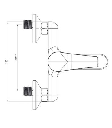 Mitigeur de bain Ducati HD10 sans équipement