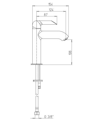 Mitigeur lavabo Ducati HD100 sans vidage