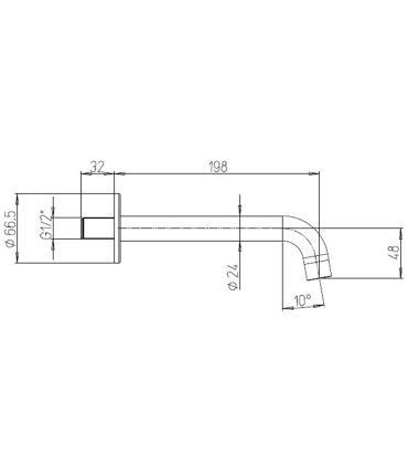 Ducati HD15 Miscelatore lavabo a parete