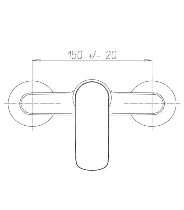 Ducati HD20 mitigeur de douche externe 1/2"