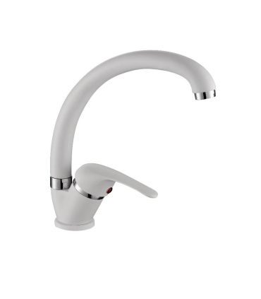 Single hole kitchen mixer with high spout M'amo Sei series