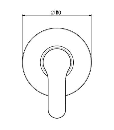 Built-in body for M'amo MIX4000 shower mixer