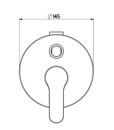 Corps de baignoire-douche encastrable avec inverseur M'amo MIX4000