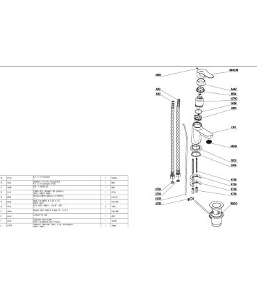 ECO basin mixer with M'amo MIX4000 waste