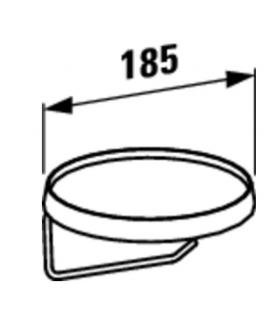 Laufen Kartell porte-rouleau de papier toilette avec plateau