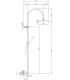 M'amo thermostatic shower column with 20 cm diameter shower head