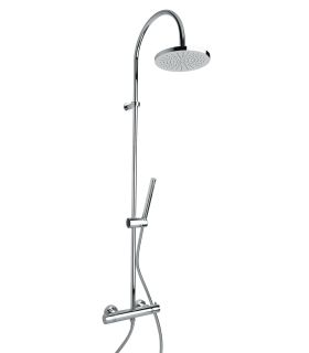 M'amo thermostatic shower column with 20 cm diameter shower head