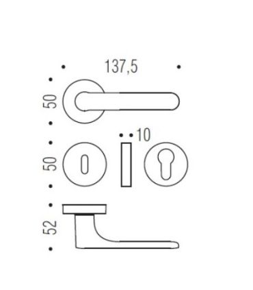 Colombo Design ONE CC11R Handle RED C07 D.50