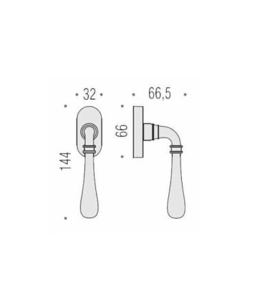 Colombo Design WINDOW Handle ID32 DK S/MOVIM