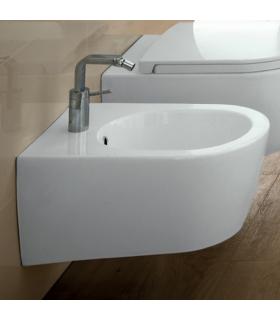 Wall mounted bidet single hole hidden screws HATRIA collection Fusion