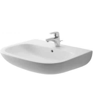 Lavabo monoforo Duravit, collezione D-Code, ceramica bianco