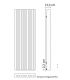 Radiateur à eau vertical Tubes Soho H.180 cm