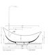 Freestanding bathtub Ceramica Flaminia Leggera 220X180