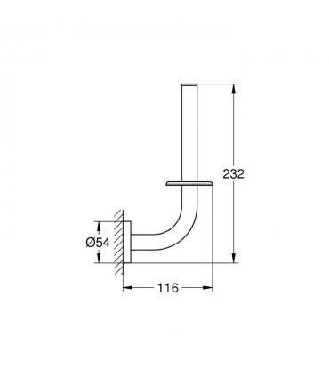 Portarotolo verticale, Grohe serie Essentials art.40385001