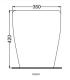 Ceramica Cielo Smile Mini back to wall WC with floor drain 34X48