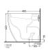 Ceramica Cielo Smile Mini back to wall WC with floor drain 34X48