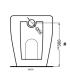 Ceramica Cielo Smile Mini back to wall WC with floor drain 34X48