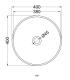 Ceramica Cielo Shui Lavabo Ciotola diametro 40 altezza 18,5