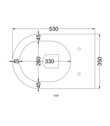 Ceramica Cielo Smile Suspended WC 34X53 without rim