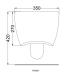 Ceramica Cielo Smile Suspended WC 34X53 without rim