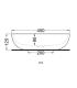 Ceramica Cielo Shui Lavabo Ciotola diametro 45 altezza 12,5