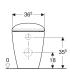 WC suspendu Geberit Citterio Rimfree