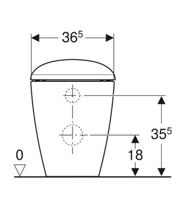 WC suspendu Geberit Citterio Rimfree