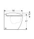 WC suspendu Geberit Citterio Rimfree