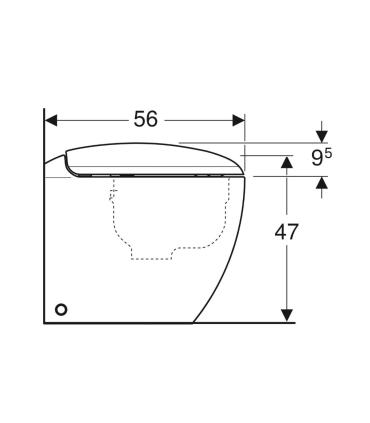 WC suspendu Geberit Citterio Rimfree