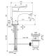 Miscelatore Lavabo con scarico Ideal Standard Alpha BC647AA