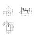 Ideal Standard Blend Cube Single hole back to wall bidet