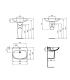 Lavabo Cm 65 monoforo con troppo pieno Ideal Standard Tesi T4433