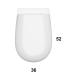 Ceramica Globo Grace Gr003 Vaso back to wall senza brida 52X36