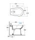 Ceramica Globo Paestum Pa009 Single hole floor bidet 56X37