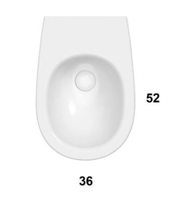 Ceramica Globo Grace Grs10 Bidet Sospeso monoforo