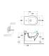 Ceramica Globo Grace Grs10 Bidet monotrou suspendu