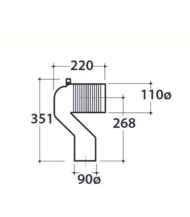 Ceramica Globo Va093 Curva Tecnica 12-15 Per Vaso