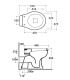 Ceramica Globo Paestum Pa001 Floor drain WC 58X37